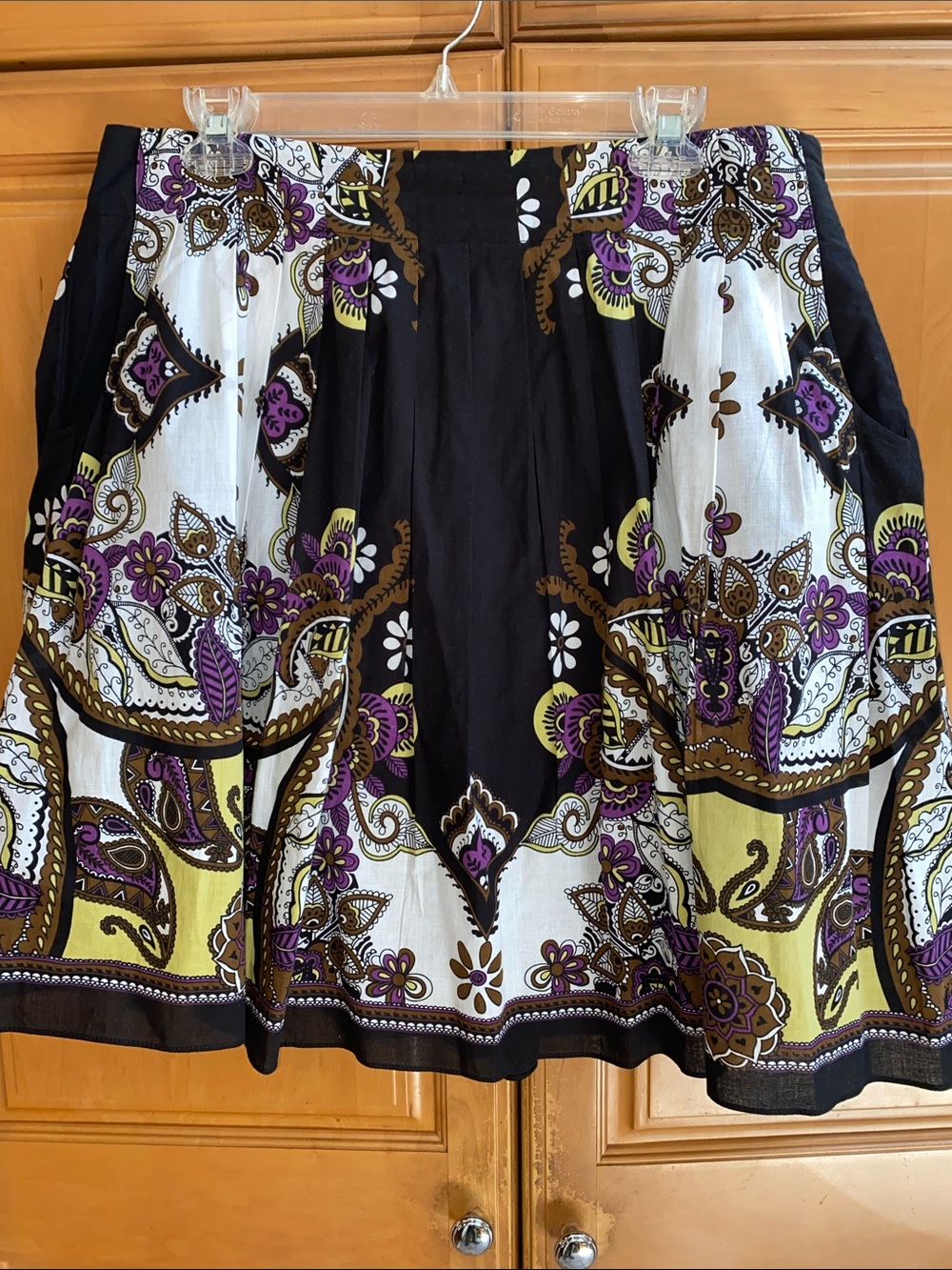 Women’s Black Lined Pleated Skirt size 14